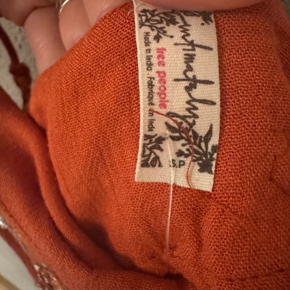 NWT Revolve Free people Azelia Rust Floral Embellished Slip Dress boho feminine - Picture 10 of 11